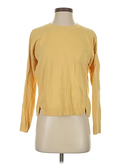 Pre-owned Garnet Hill Long Sleeve T-shirt In Yellow