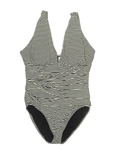 Pre-owned Garnet Hill One Piece Swimsuit In Black