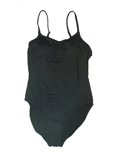 Pre-owned Garnet Hill One Piece Swimsuit In Black