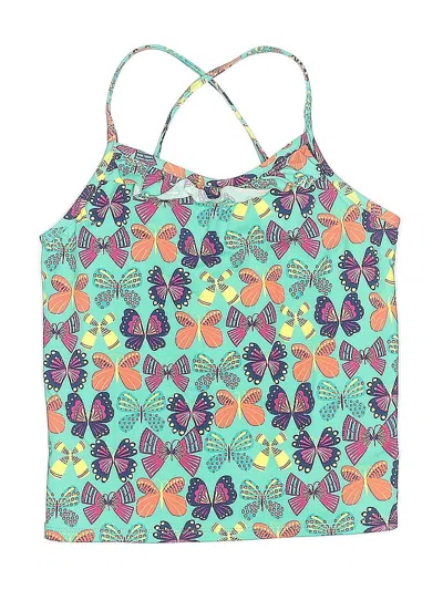 Pre-owned Garnet Hill Kids' One Piece Swimsuit In Green