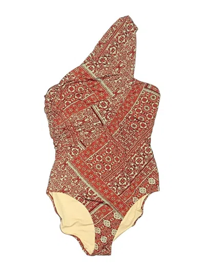 Pre-owned Garnet Hill One Piece Swimsuit In Tan