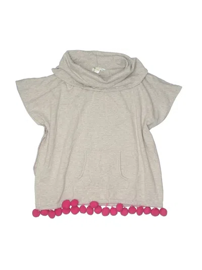Pre-owned Garnet Hill Kids' Poncho In Gray