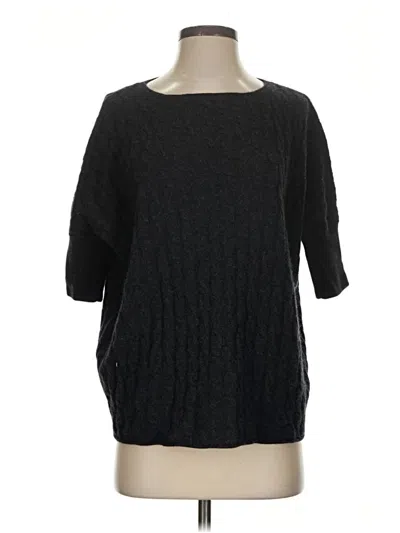 Pre-owned Garnet Hill Pullover Sweater In Black