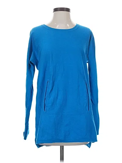 Pre-owned Garnet Hill Pullover Sweater In Blue