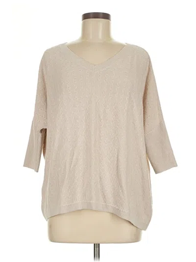 Pre-owned Garnet Hill Pullover Sweater In Brown