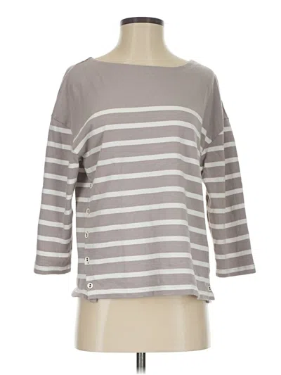 Pre-owned Garnet Hill Pullover Sweater In Gray