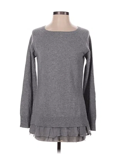 Pre-owned Garnet Hill Pullover Sweater In Gray