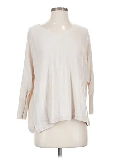 Pre-owned Garnet Hill Pullover Sweater In Ivory