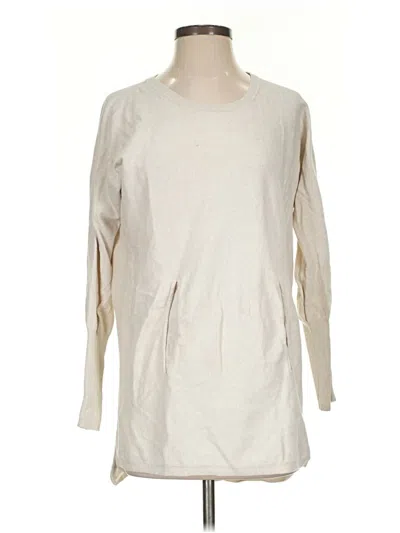 Pre-owned Garnet Hill Pullover Sweater In Ivory