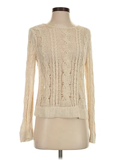 Pre-owned Garnet Hill Pullover Sweater In Ivory