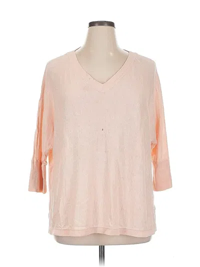 Pre-owned Garnet Hill Pullover Sweater In Orange