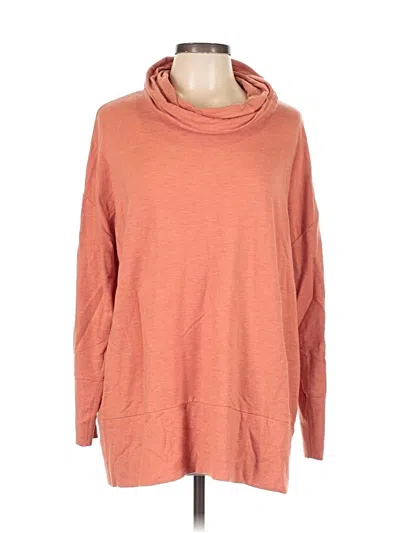 Pre-owned Garnet Hill Pullover Sweater In Orange