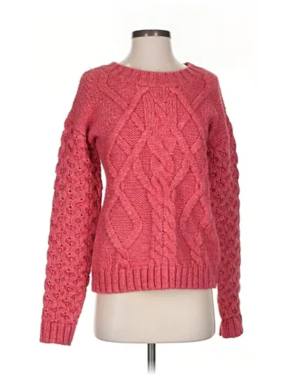 Pre-owned Garnet Hill Pullover Sweater In Pink