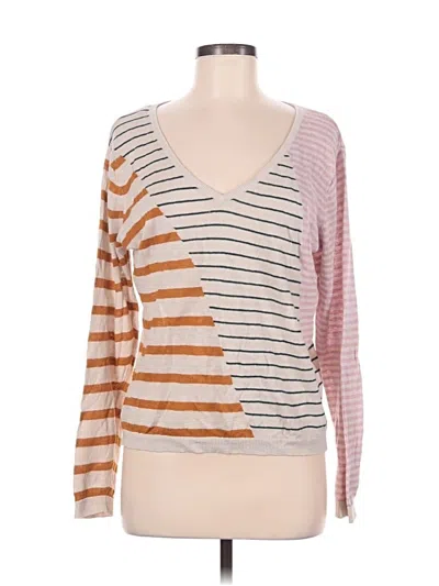 Pre-owned Garnet Hill Pullover Sweater In Pink