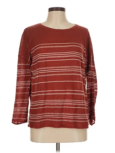 Pre-owned Garnet Hill Pullover Sweater In Red