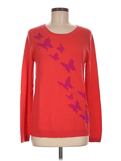 Pre-owned Garnet Hill Pullover Sweater In Red