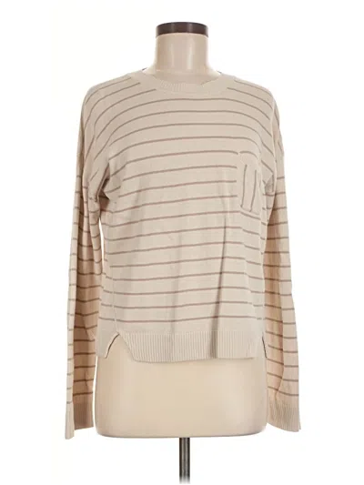 Pre-owned Garnet Hill Pullover Sweater In Tan
