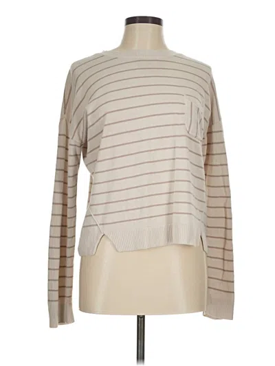 Pre-owned Garnet Hill Pullover Sweater In Tan