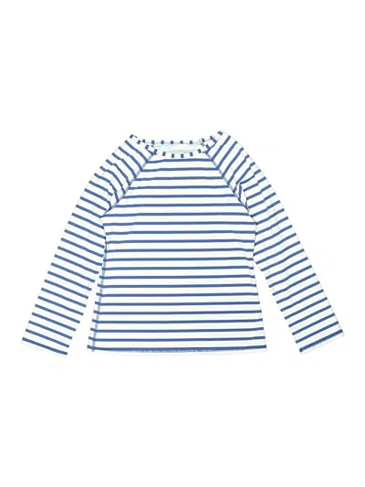 Pre-owned Garnet Hill Kids' Rash Guard In Blue