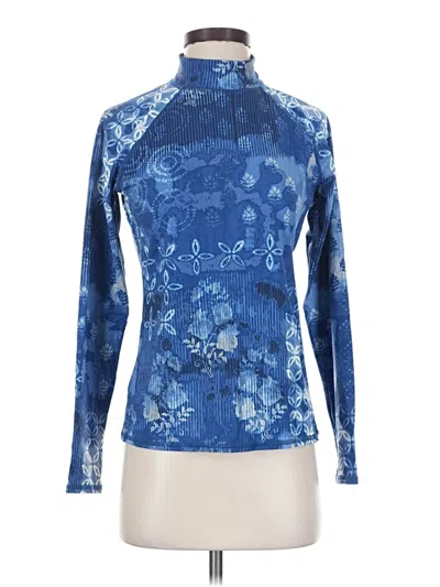 Pre-owned Garnet Hill Rash Guard In Blue