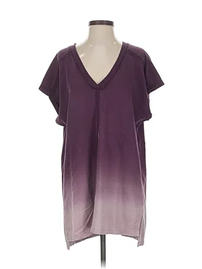 Pre-owned Garnet Hill Short Sleeve T-shirt In Purple