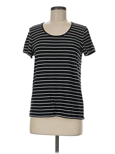 Pre-owned Garnet Hill Short Sleeve T-shirt In Black