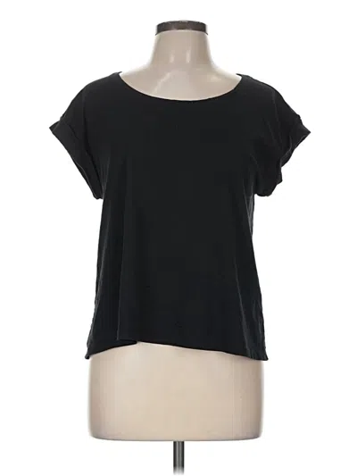 Pre-owned Garnet Hill Short Sleeve T-shirt In Black
