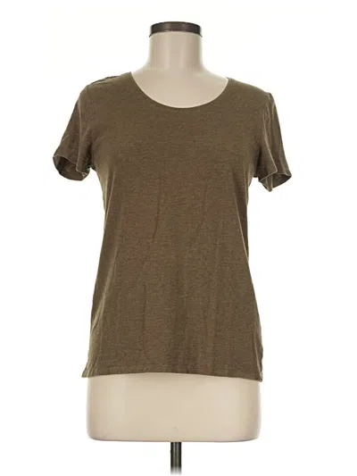 Pre-owned Garnet Hill Short Sleeve T-shirt In Brown