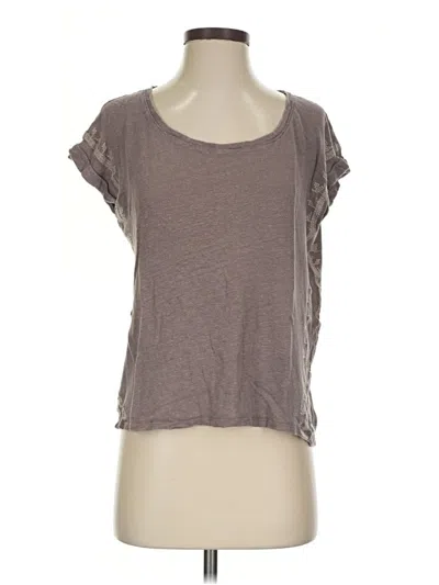 Pre-owned Garnet Hill Short Sleeve T-shirt In Brown