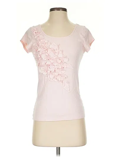 Pre-owned Garnet Hill Short Sleeve T-shirt In Pink