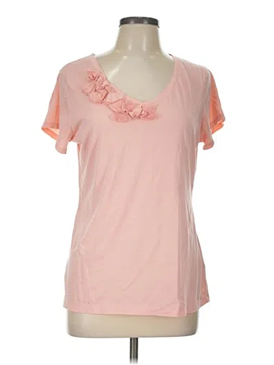 Pre-owned Garnet Hill Short Sleeve T-shirt In Pink
