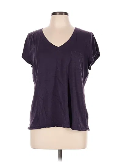 Pre-owned Garnet Hill Short Sleeve T-shirt In Purple