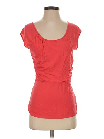 Pre-owned Garnet Hill Short Sleeve T-shirt In Red