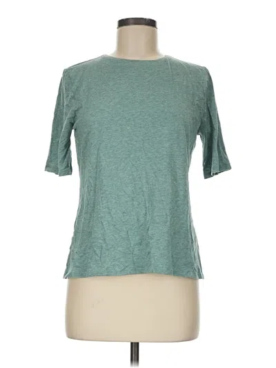 Pre-owned Garnet Hill Short Sleeve T-shirt In Teal