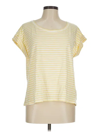 Pre-owned Garnet Hill Short Sleeve T-shirt In Yellow
