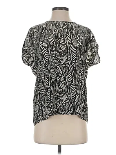 Pre-owned Garnet Hill Short Sleeve Turtleneck In Gray