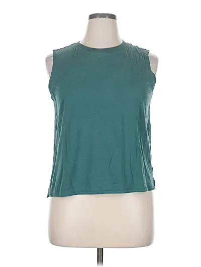 Pre-owned Garnet Hill Sleeveless T-shirt In Blue