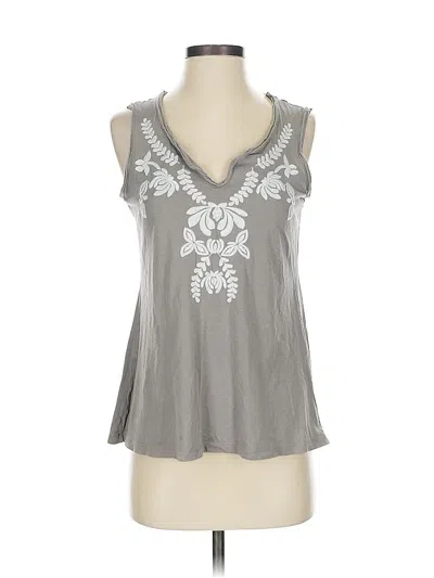 Pre-owned Garnet Hill Sleeveless T-shirt In Gray