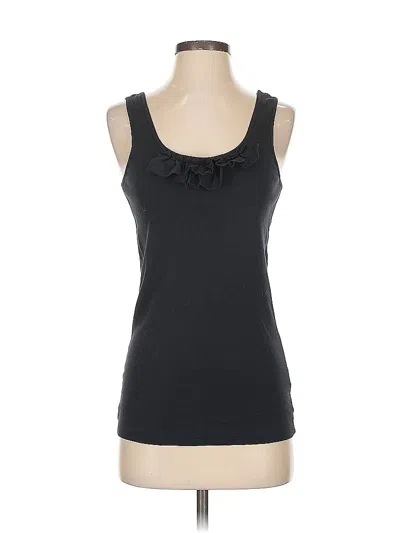 Pre-owned Garnet Hill Sleeveless Top Black Sweetheart Neckline Tops