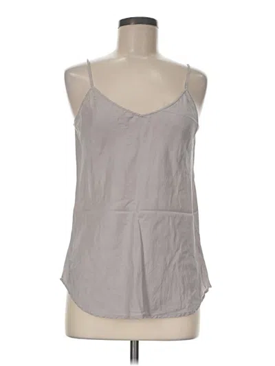Pre-owned Garnet Hill Sleeveless Top Gray Halter Neckline Tops