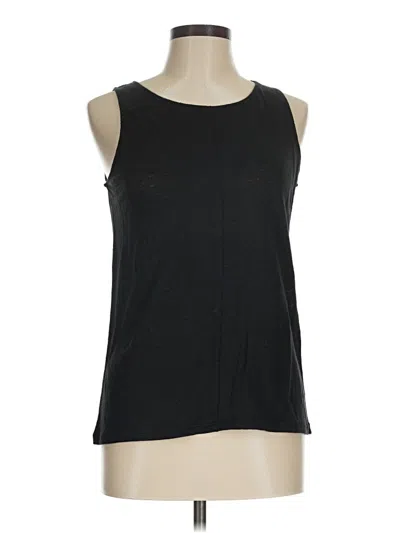 Pre-owned Garnet Hill Sleeveless T-shirt In Black