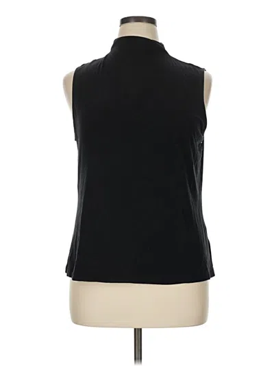 Pre-owned Garnet Hill Sleeveless T-shirt In Black