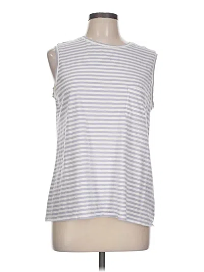 Pre-owned Garnet Hill Sleeveless T-shirt In Silver