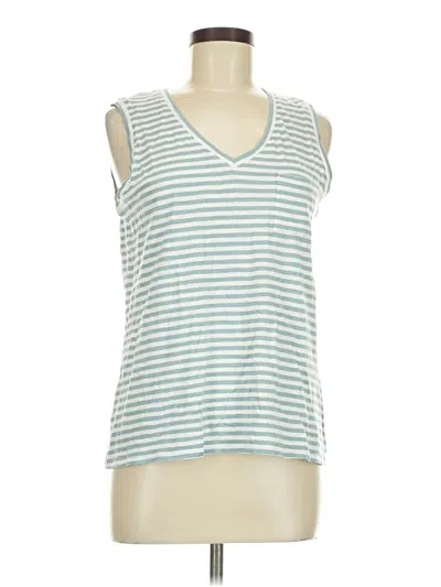 Pre-owned Garnet Hill Sleeveless T-shirt In Teal