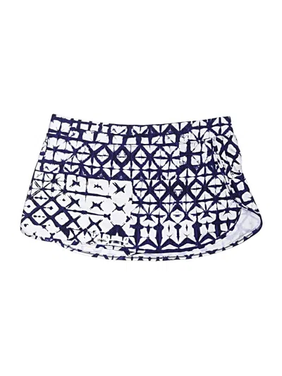 Pre-owned Garnet Hill Swimsuit Bottoms In Blue
