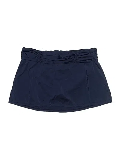 Pre-owned Garnet Hill Swimsuit Bottoms In Blue