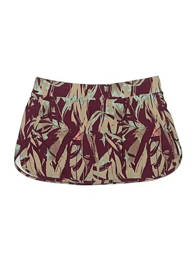 Pre-owned Garnet Hill Swimsuit Bottoms In Burgundy