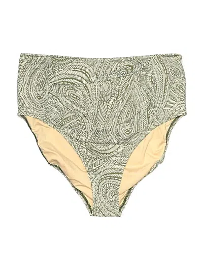 Pre-owned Garnet Hill Swimsuit Bottoms In Gold