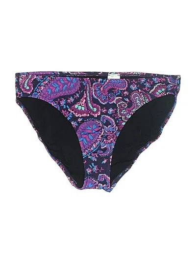 Pre-owned Garnet Hill Swimsuit Bottoms In Purple