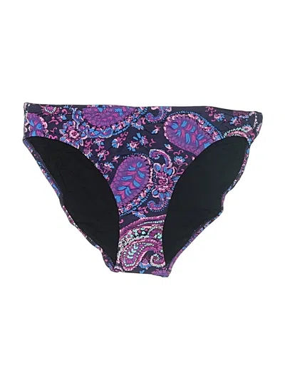 Pre-owned Garnet Hill Swimsuit Bottoms In Purple